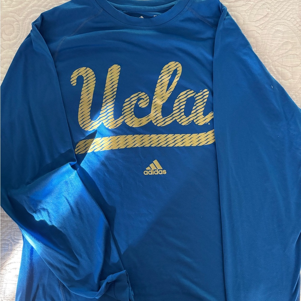 Adidas Blue and Gold UCLA Long Sleeve Tee